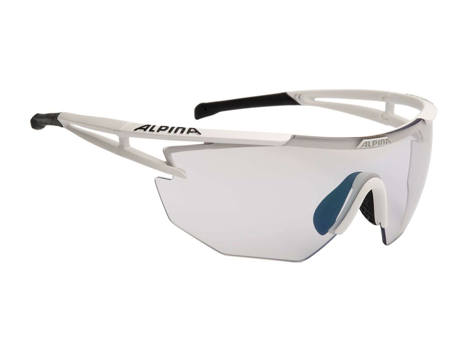 Alpina Alpina Eye-5 Shield VLM+, white matt/Lens: varioflex+ mirror blue - Bild 1