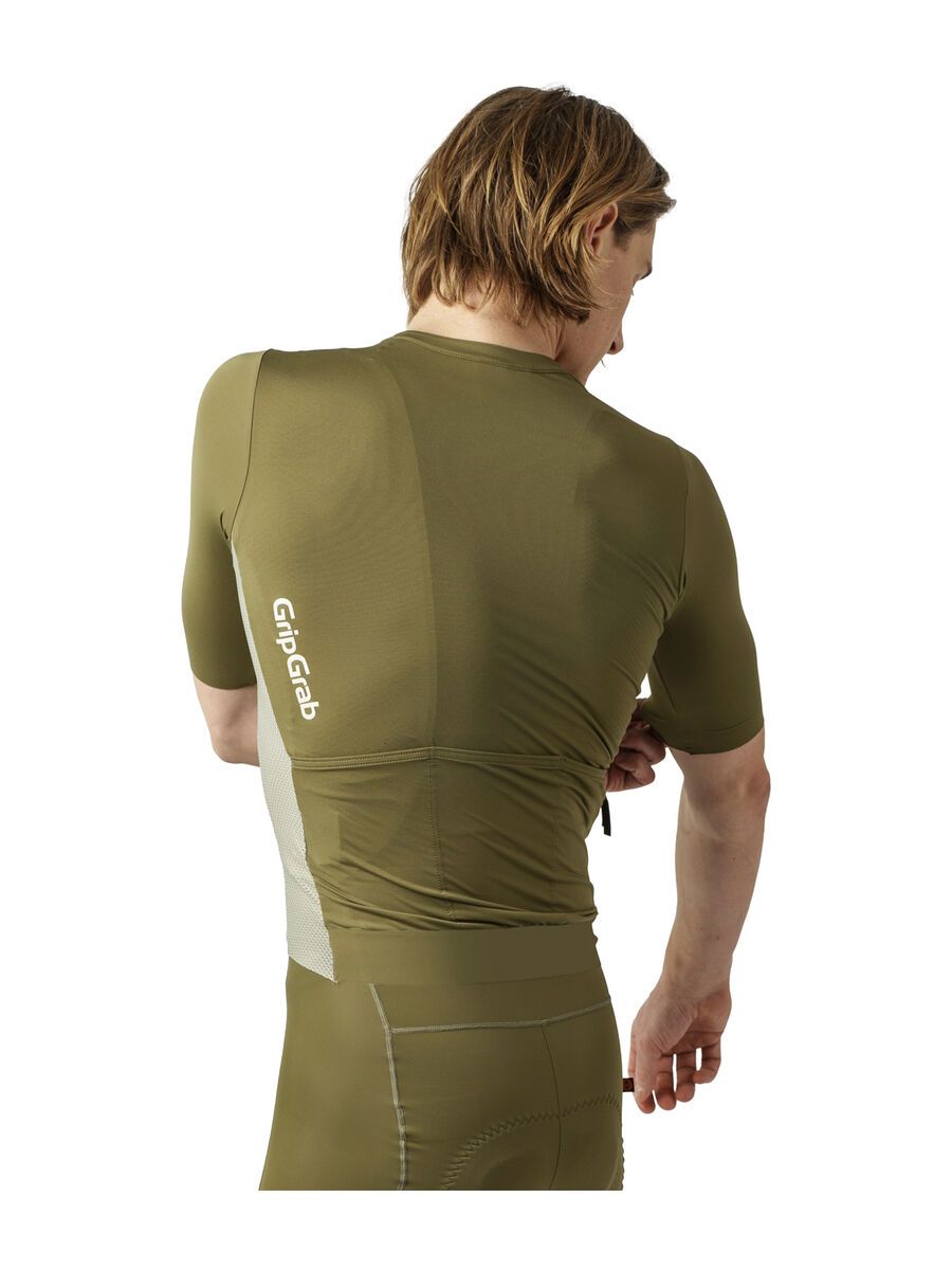 GripGrab PACR Lightweight Short Sleeve Jersey, olive green - Bild 5