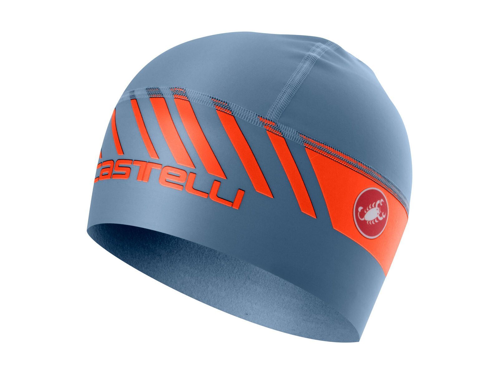 Castelli Arrivo 3 Thermo Skully, light steel blue/orange - Bild 1