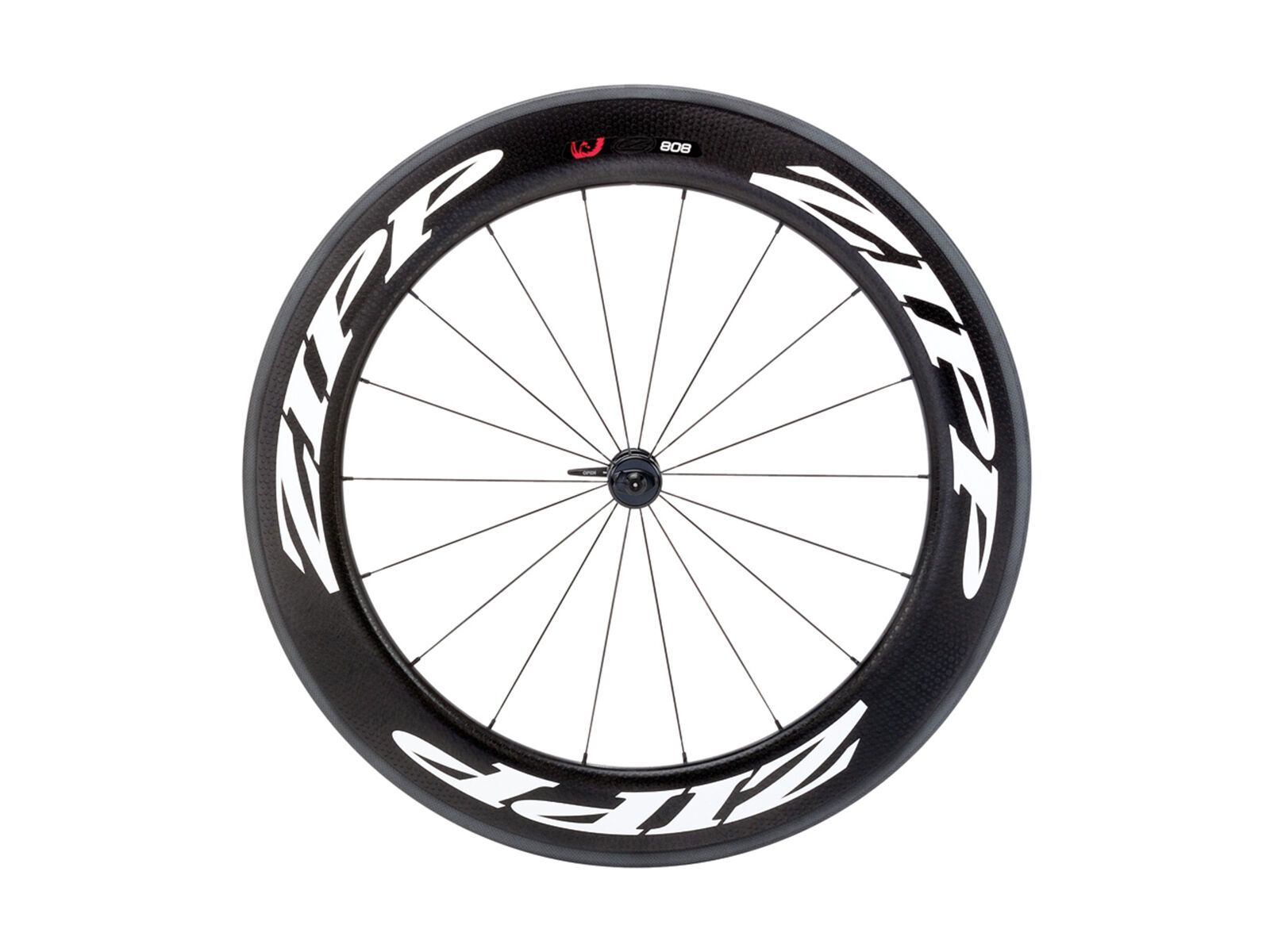 Zipp 808 Firecrest Carbon Clincher, schwarz/mattweisse Aufkleber - Bild 1