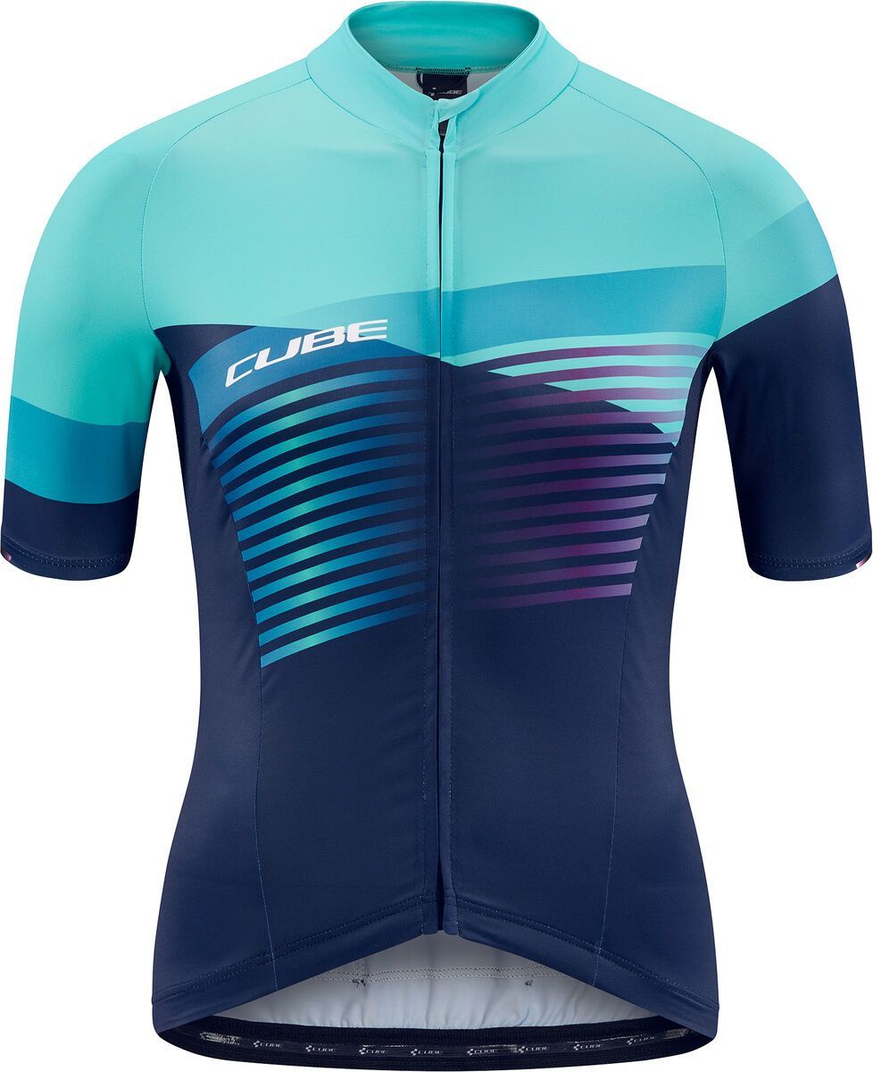 Cube Teamline WS Trikot kurzarm, blue´n´mint - Bild 1