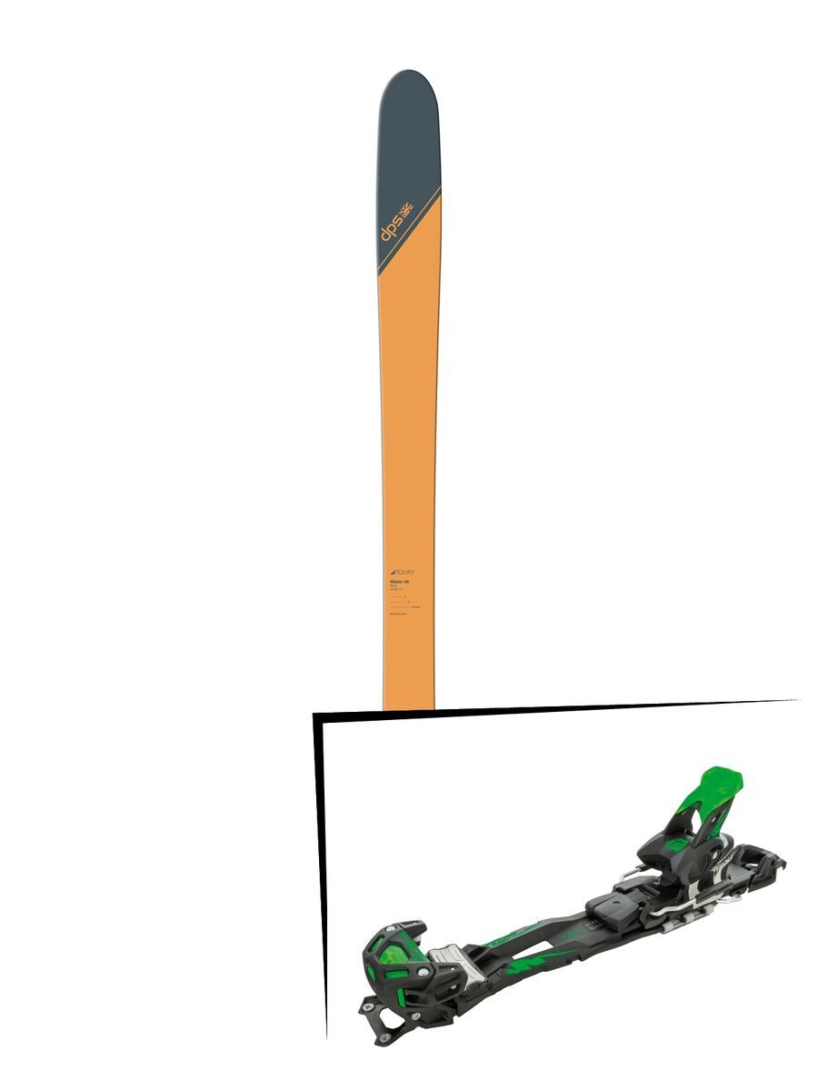 Set: DPS Skis Wailer 99 Tour1 2018 + Tyrolia Adrenalin 16 solid black flash green - Bild 1