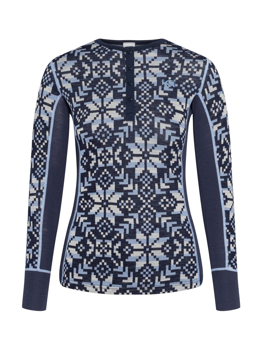 Kari Traa Else Long Sleeve Baselayer, dark navy blue | BIKER