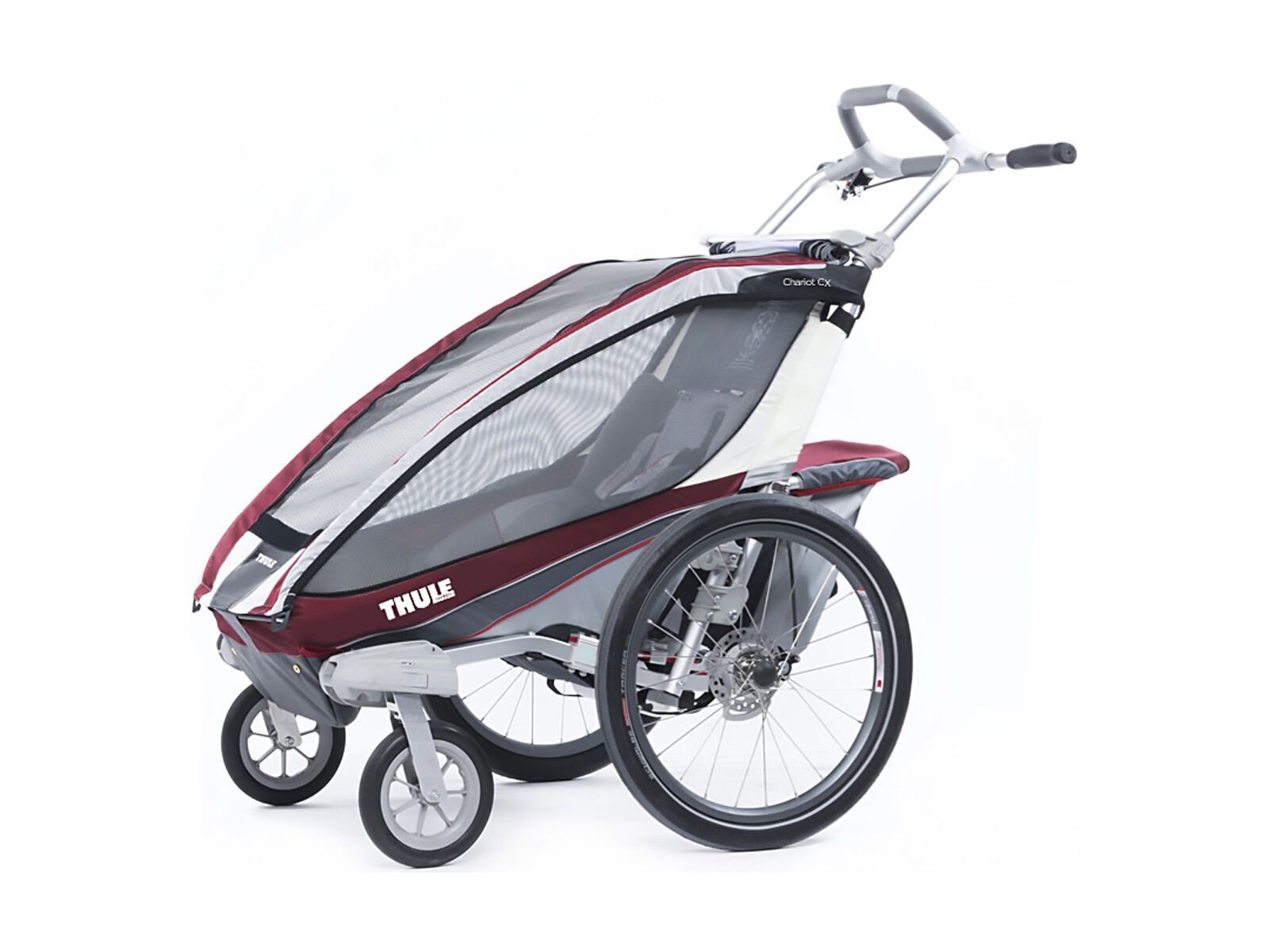 Thule Chariot CX 1 inkl. Buggy-Set, burgundy - Bild 1