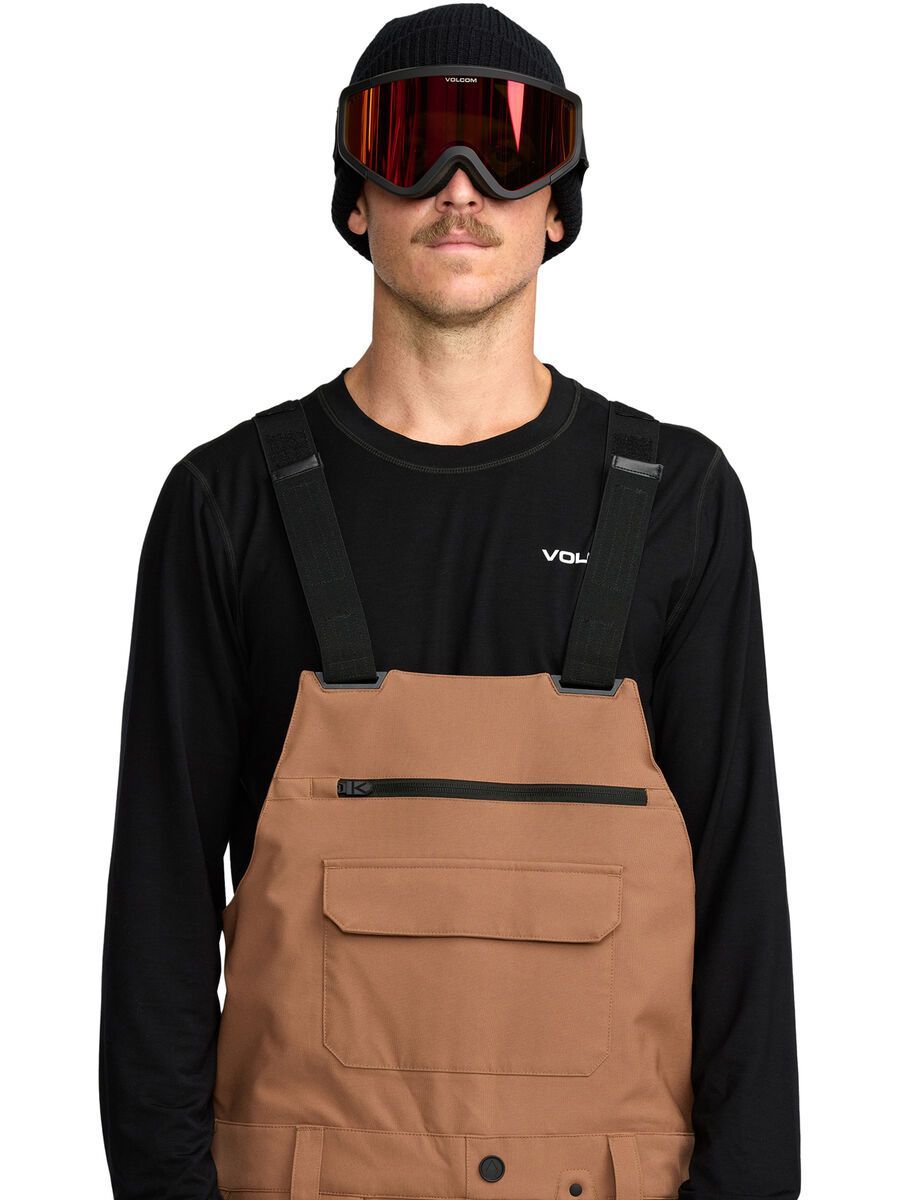 Volcom Roan Bib Overall, terra brown - Bild 4