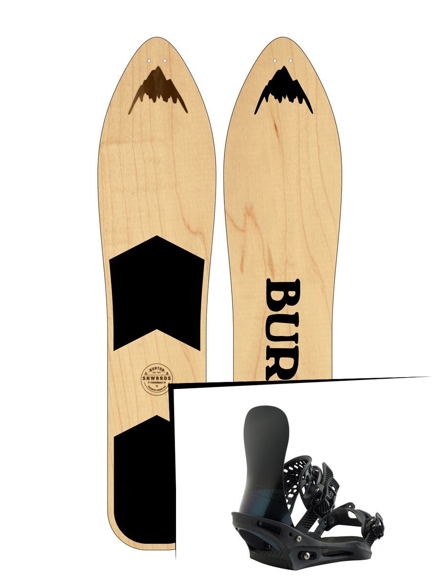 Set: Burton The Throwback 2019 + Burton X-Base black matte - Bild 1
