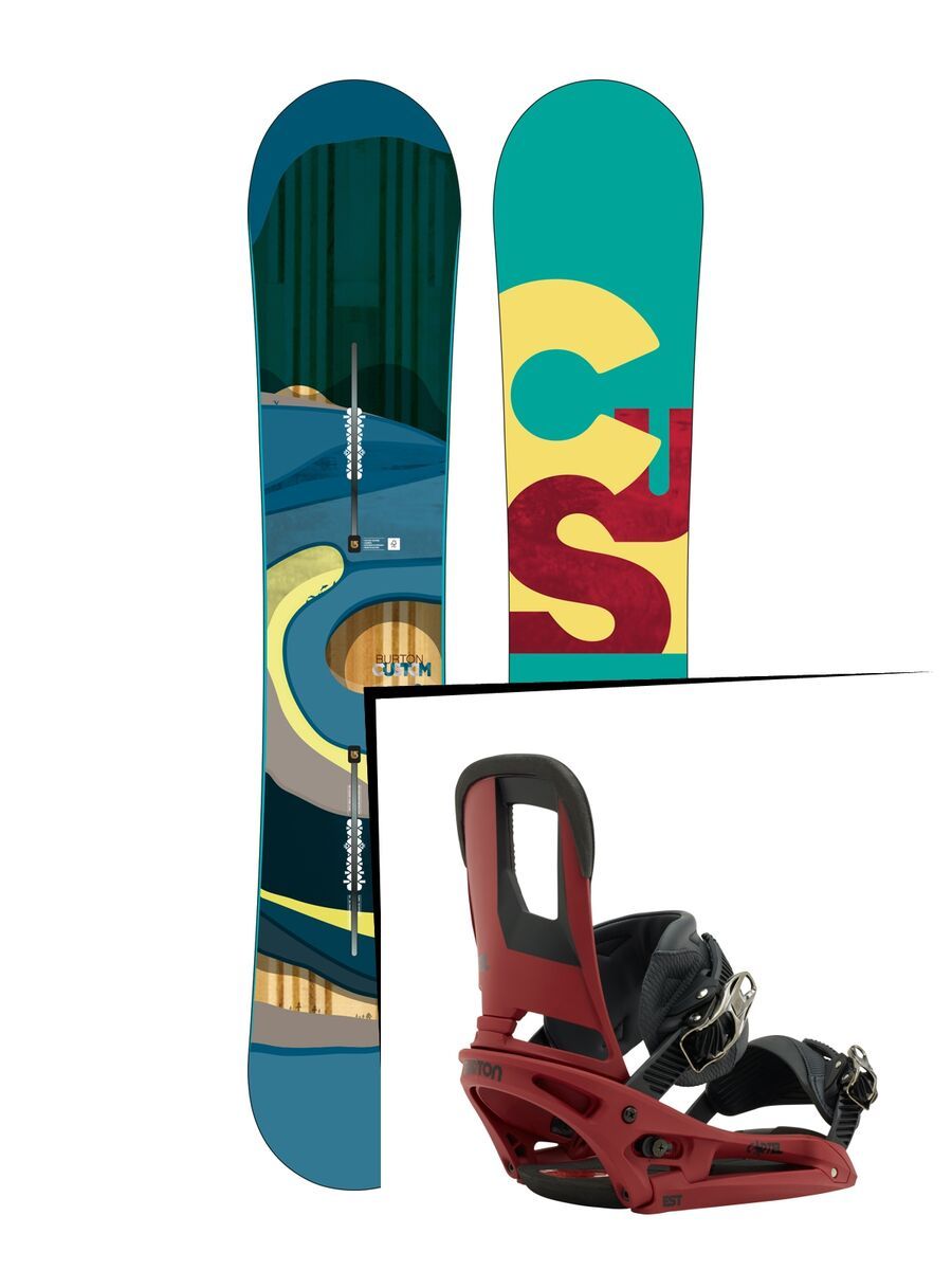 Burton Set: Custom Wide 2016 + Burton Cartel EST - Bild 1