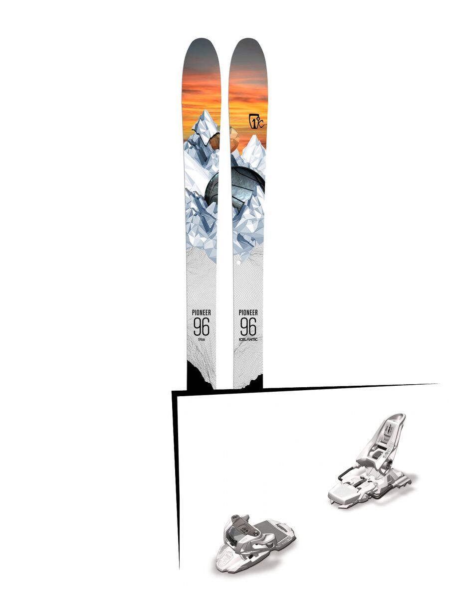 Set: Icelantic Pioneer 96 2018 + Marker Squire 11 white - Bild 1