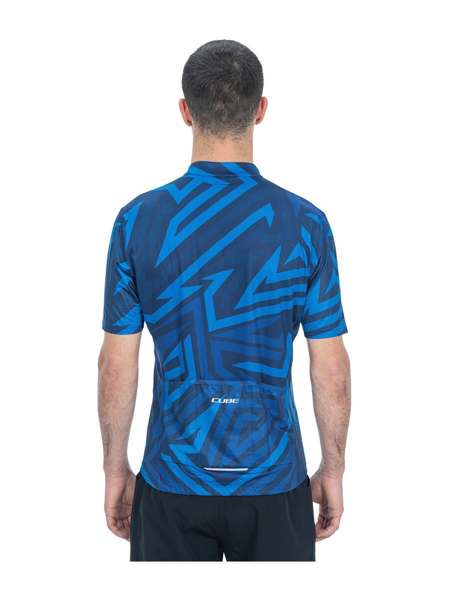 Cube ATX Trikot Full Zip CMPT kurzarm, blue - Bild 3