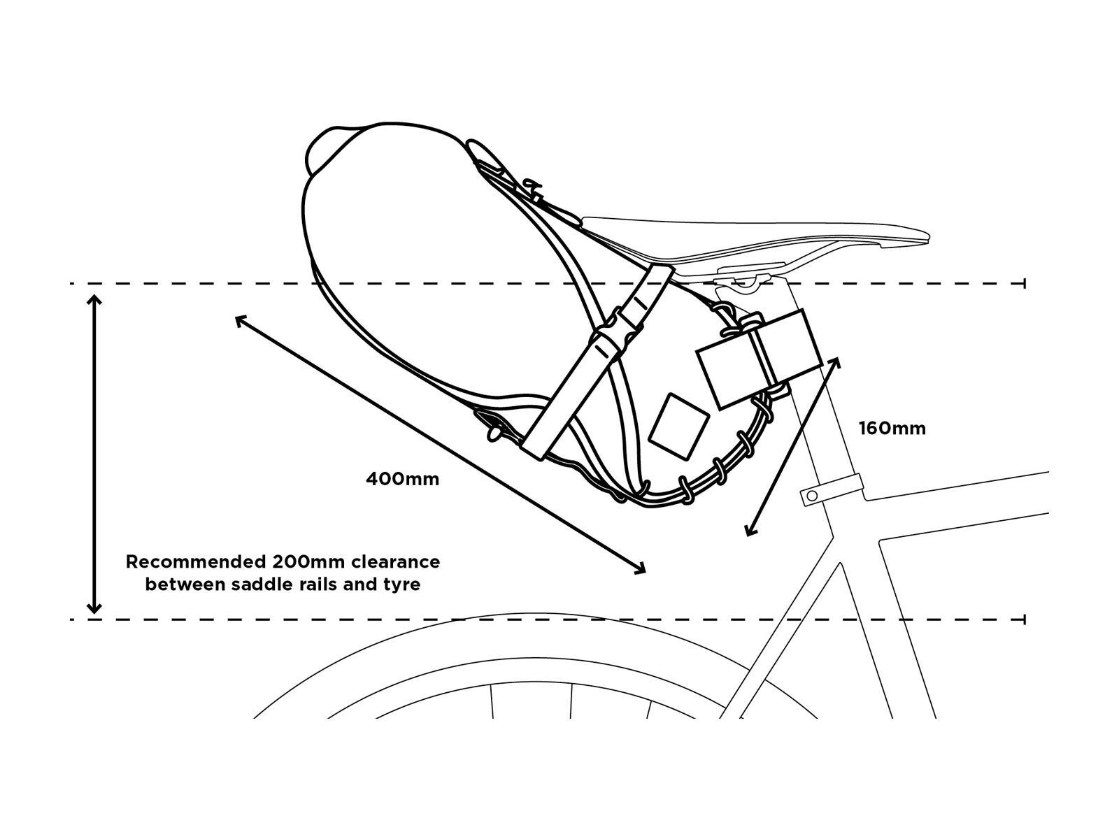 Restrap Saddle Bag - 8 L, black - Bild 15