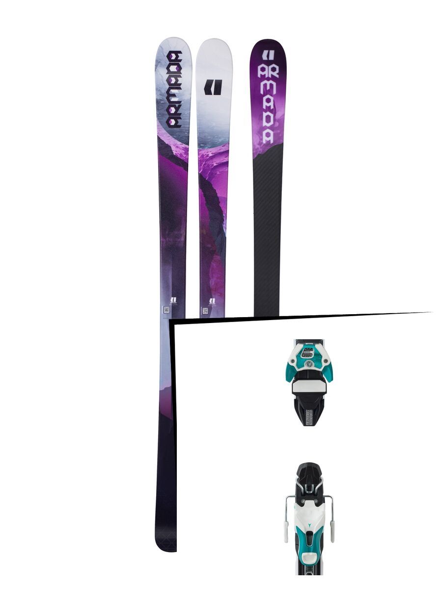 Set: Armada Victa 87 Ti 2018 + Atomic Warden 11 DT white/mint - Bild 1