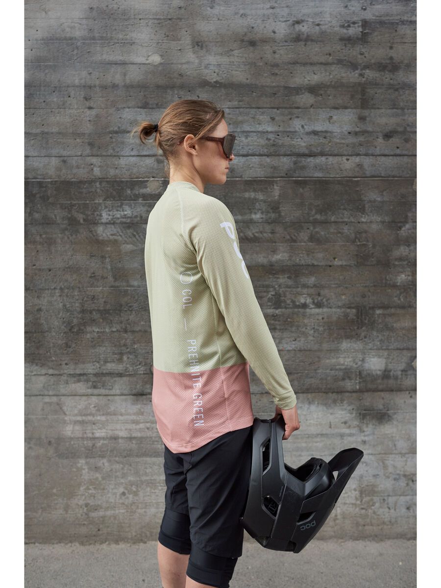 POC W's MTB Pure LS Jersey, prehnite green/rock salt - Bild 7