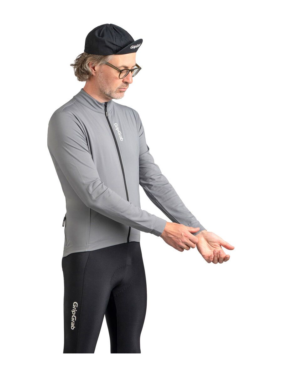 GripGrab RIDE Thermal Long Sleeve Jersey, grey - Bild 4
