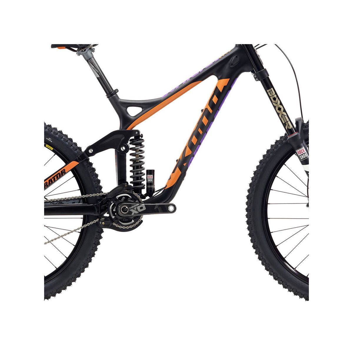 Kona Supreme Operator, Matt UD Carbon & Black w/Gloss Orange & Purple - Bild 3