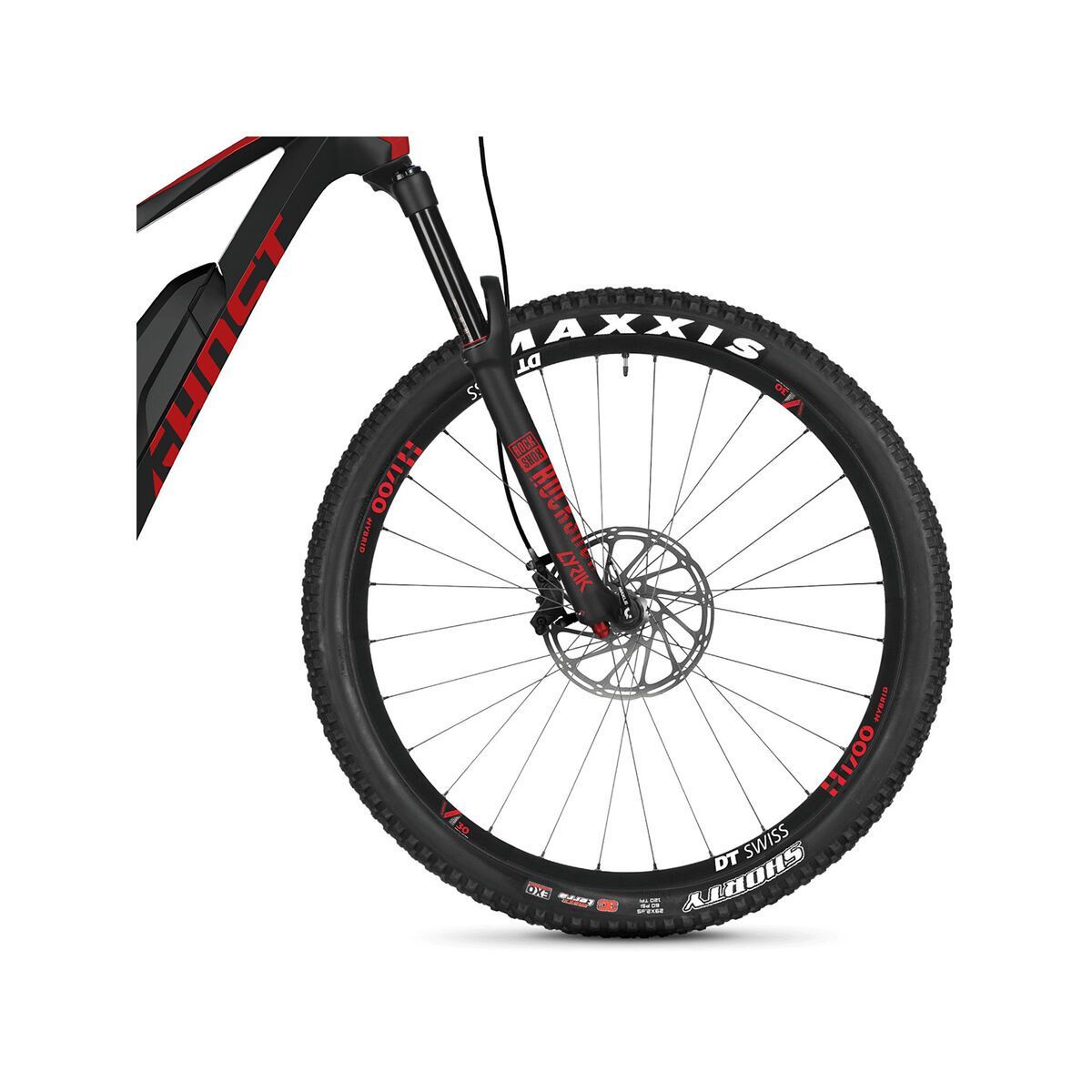 Ghost Hybride SL AMR X S7.7+ LC, titanium grey/riot red/star white - Bild 2