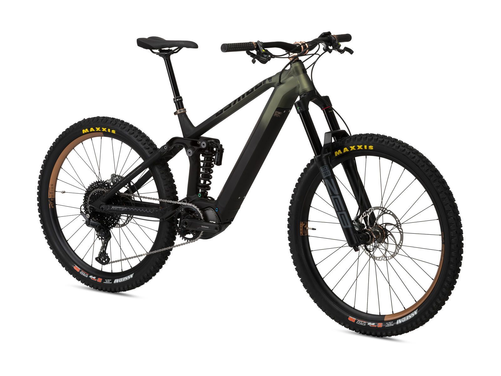 NS Bikes E-Fine 1 - Shimano Deore Bremsen, black/green - Bild 2