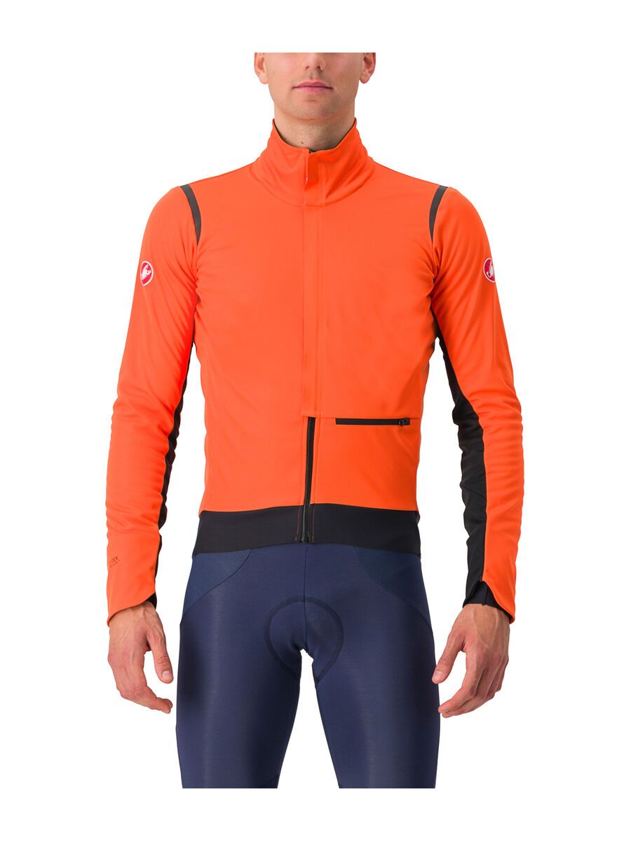 Castelli Alpha Doppio RoS Jacket, red orange/black reflex-black - Bild 1