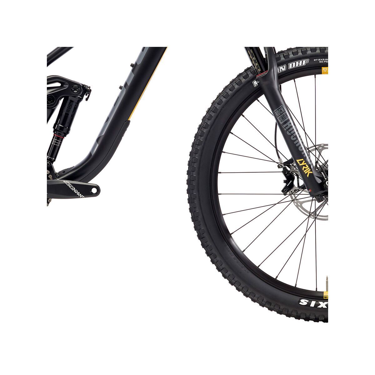 Kona Process 153 CR 27.5, matt black w/gray & yellow decals - Bild 4