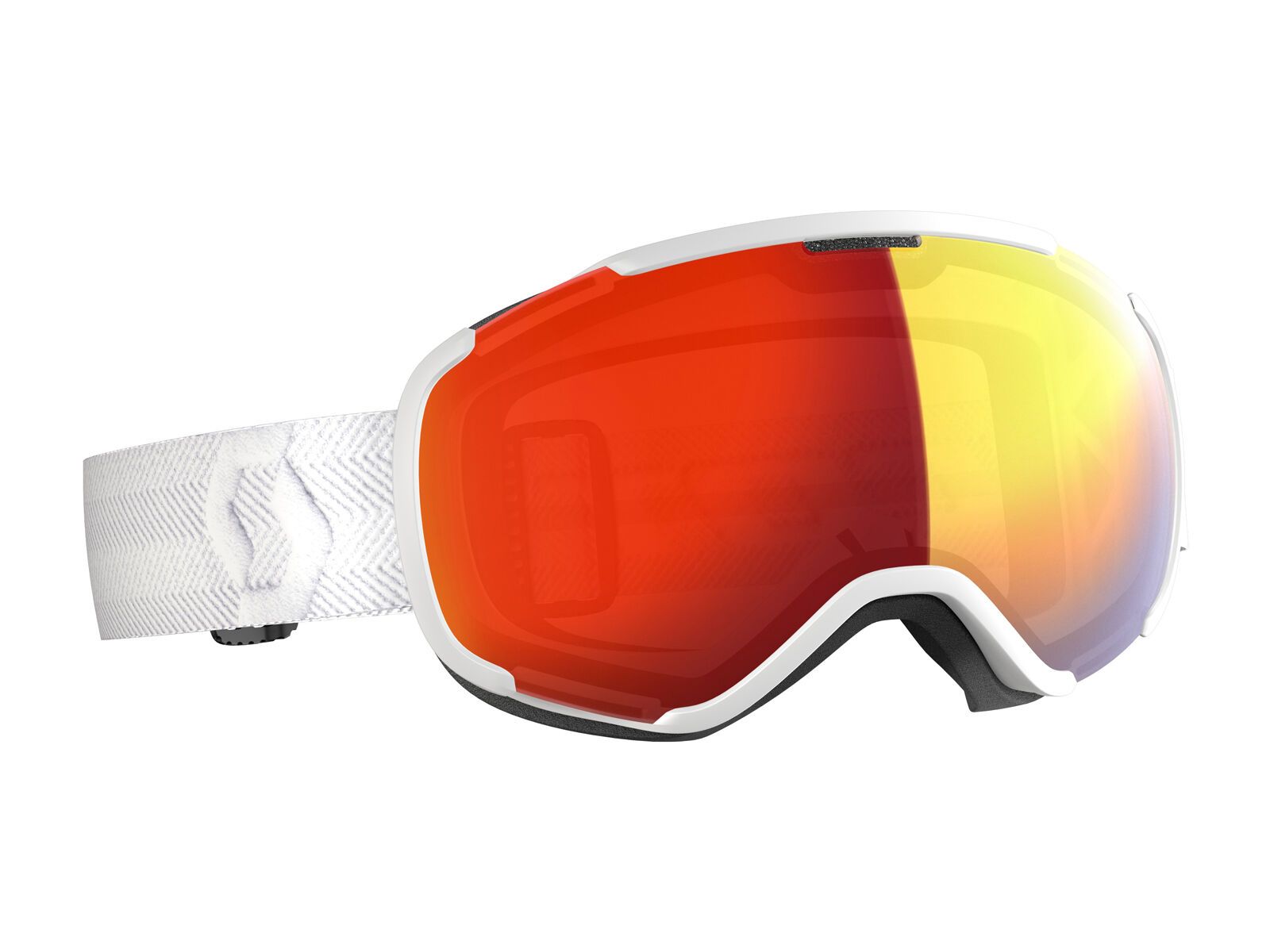 Scott Faze II, white/Lens: enhancer red chrome - Bild 1