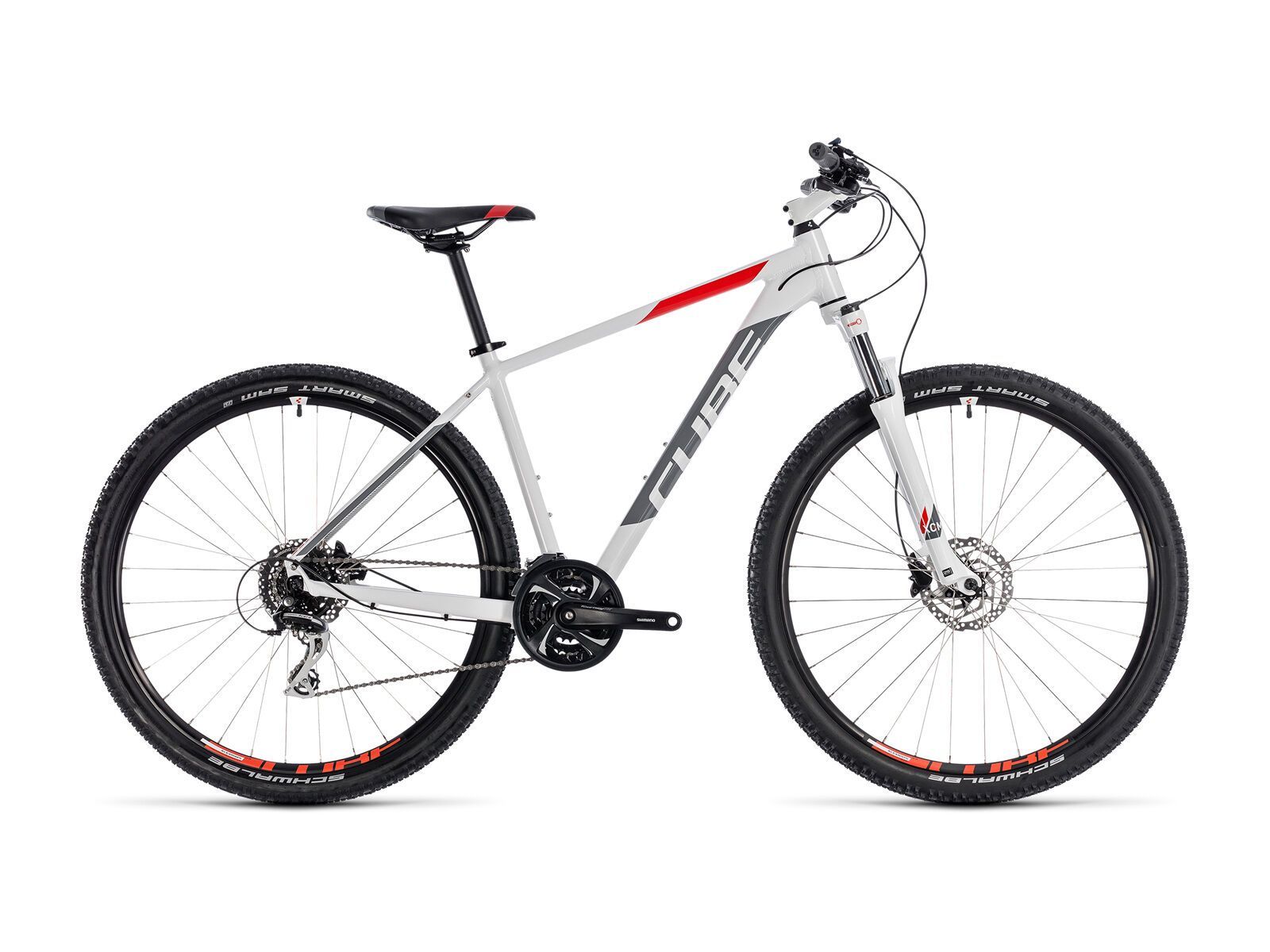 Cube *** 2. Wahl *** Aim Race 29 | Größe 23 Zoll 2018, white´n´red  - Mountainbike - Bild 1