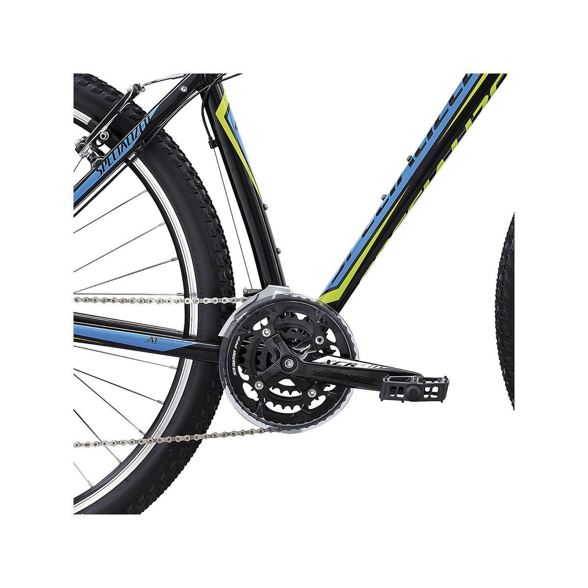 Specialized Hardrock Sport 29, Black/Hyper Green/Cyan - Bild 3