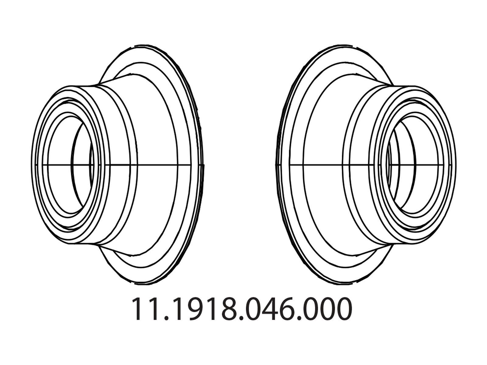 Zipp Conversion Caps für Nabe 77 Disc, vorn - Bild 1