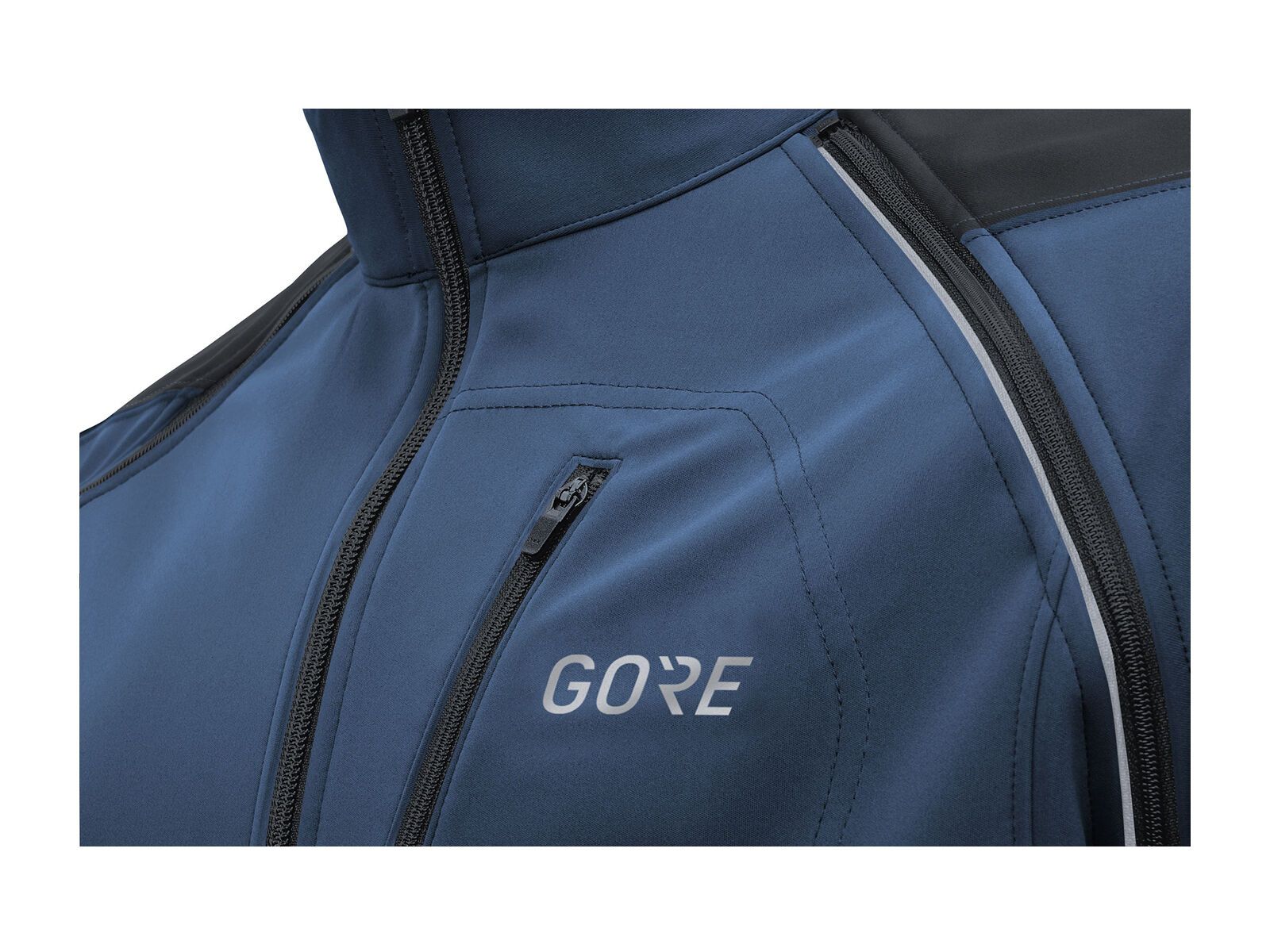 GOREWEAR C3 Windstopper Phantom Zip-Off Jacke, deep water blue/black - Bild 6