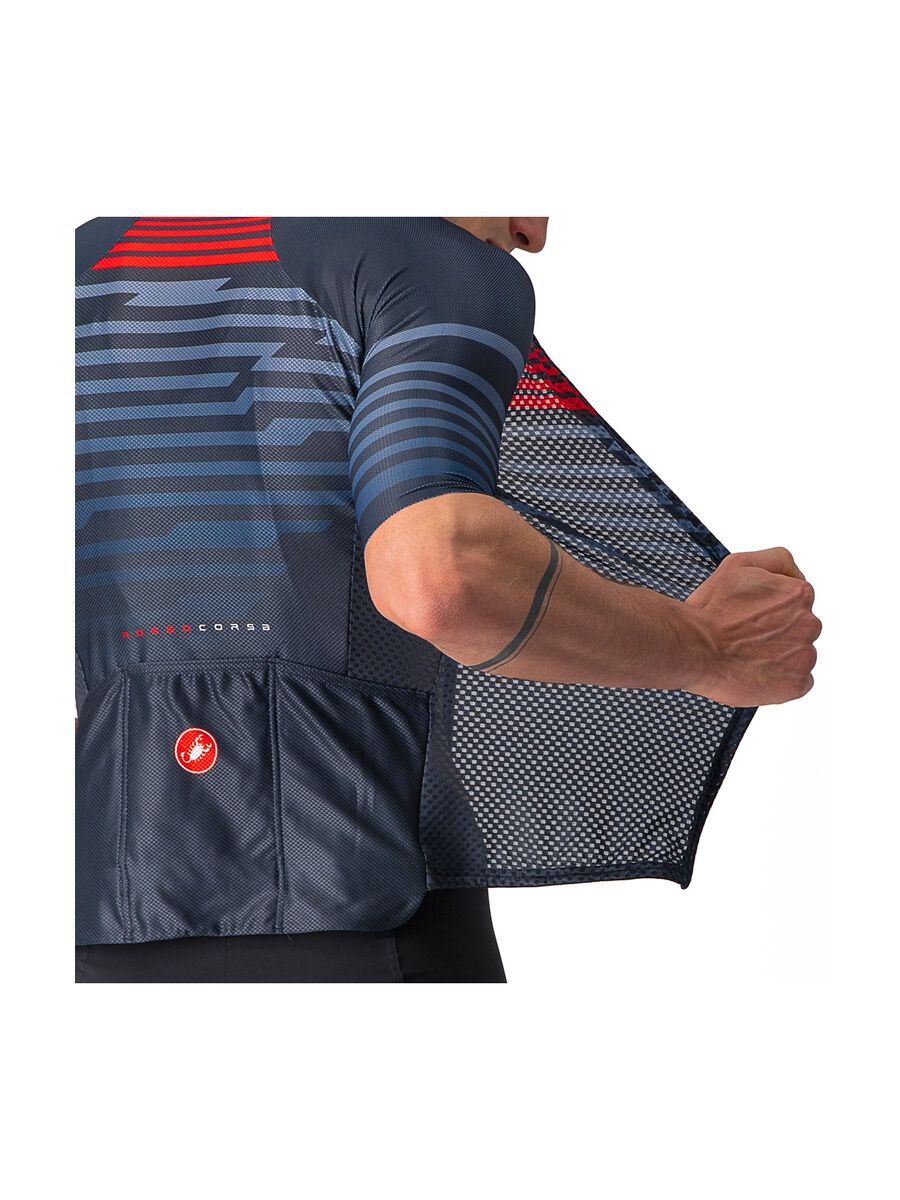 Castelli Climber's 3.0 SL Jersey, savile blue/red - Bild 8