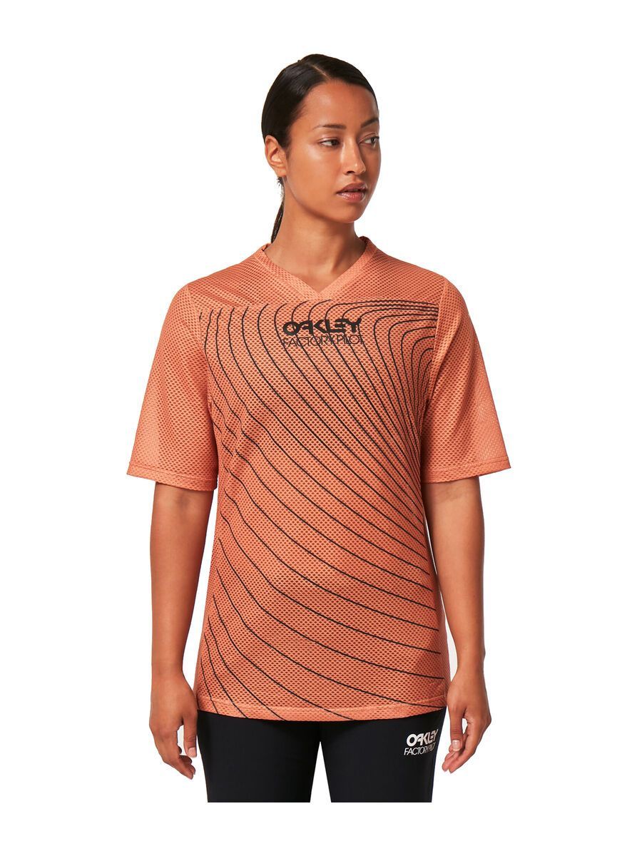 Oakley Wmns Factory Pilot RC SS Jersey, soft orange - Bild 4
