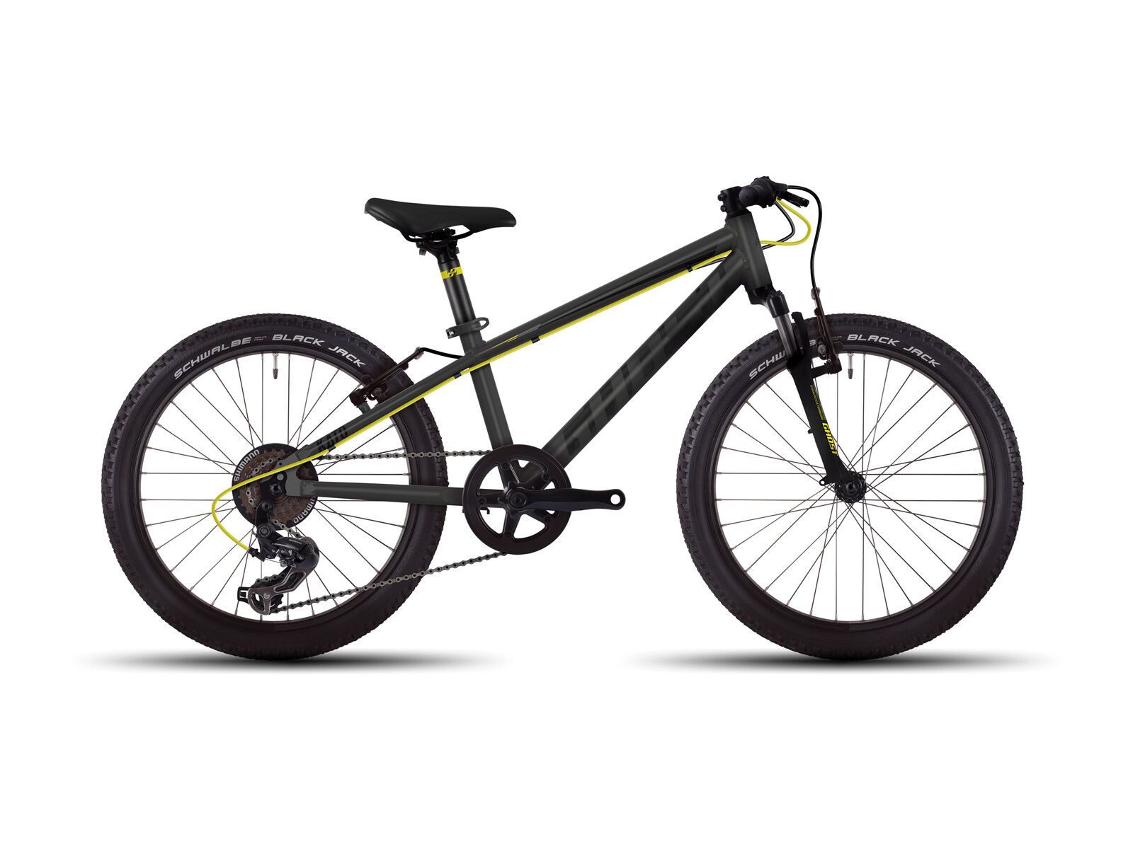 Ghost Kato Kid 2 AL 20, gray/night black/neon yellow - Bild 1