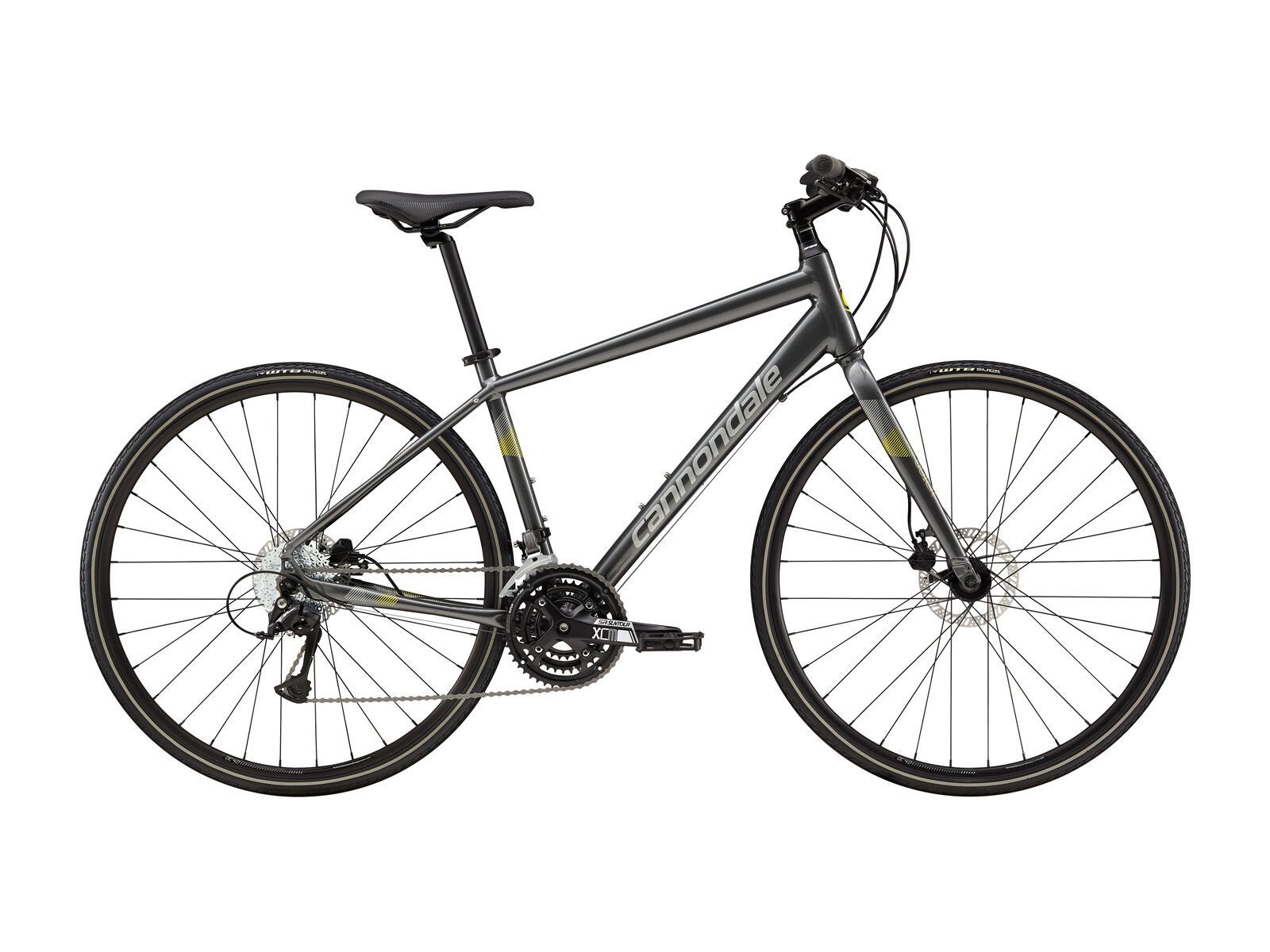 Cannondale Quick Disc 5, charcoal w/ sage gray and hot yellow - gloss - Bild 1