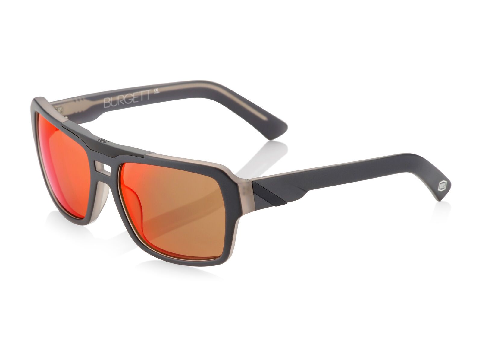 100% Burgett, spectrum graphite /Lens: red multibase - Bild 1