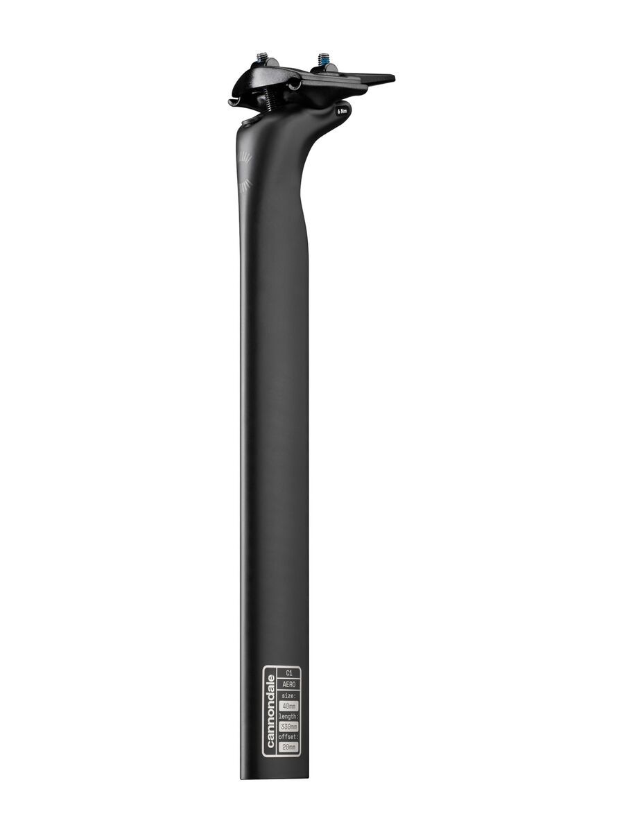 Cannondale SuperSix Evo Carbon Seatpost V4 - 20 / 330 mm, black - Bild 4