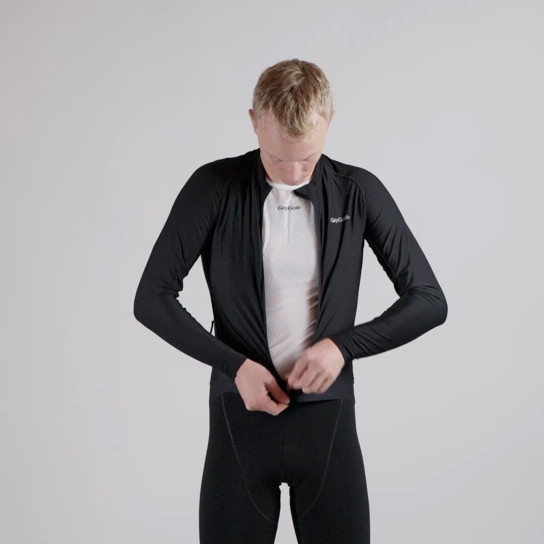 GripGrab PACR Long Sleeve Jersey, black - Video 14