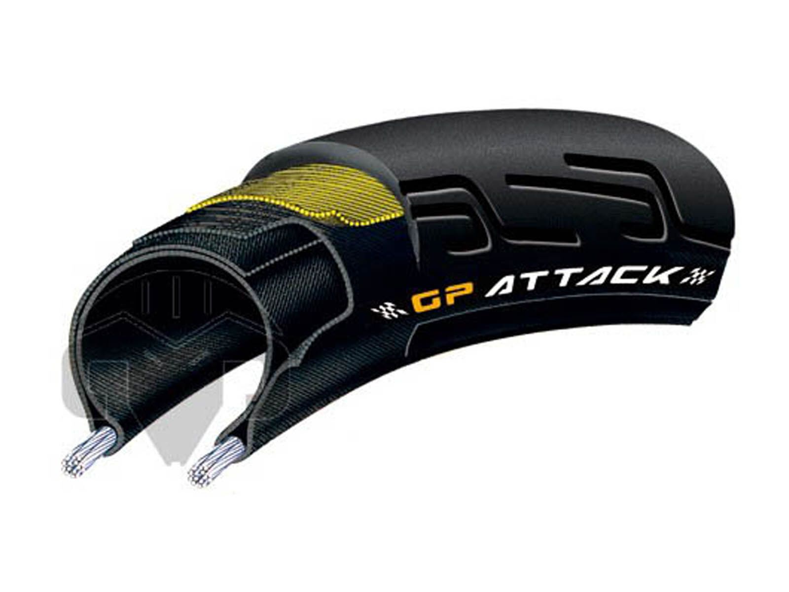 Continental GP Attack Tubular Comp, 700T, black - Bild 1
