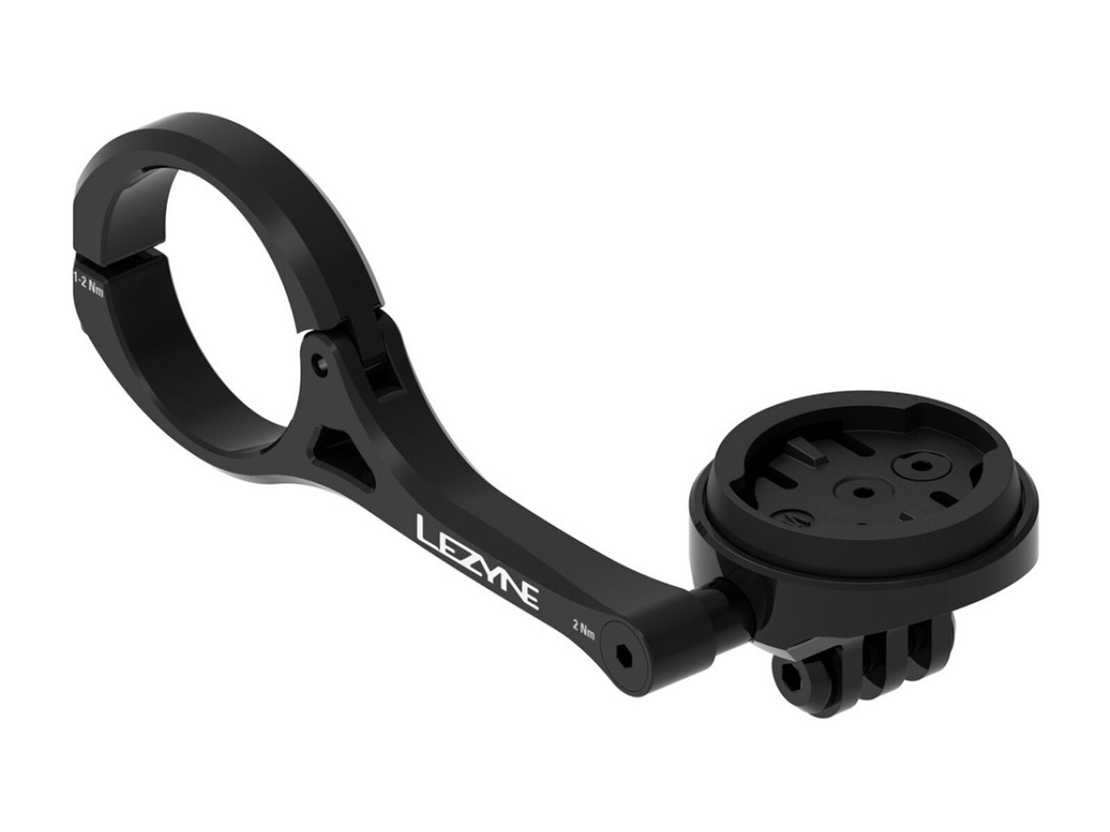 Lezyne Garmin/Wahoo GPS Forward Mount with GoPro, black - Bild 1
