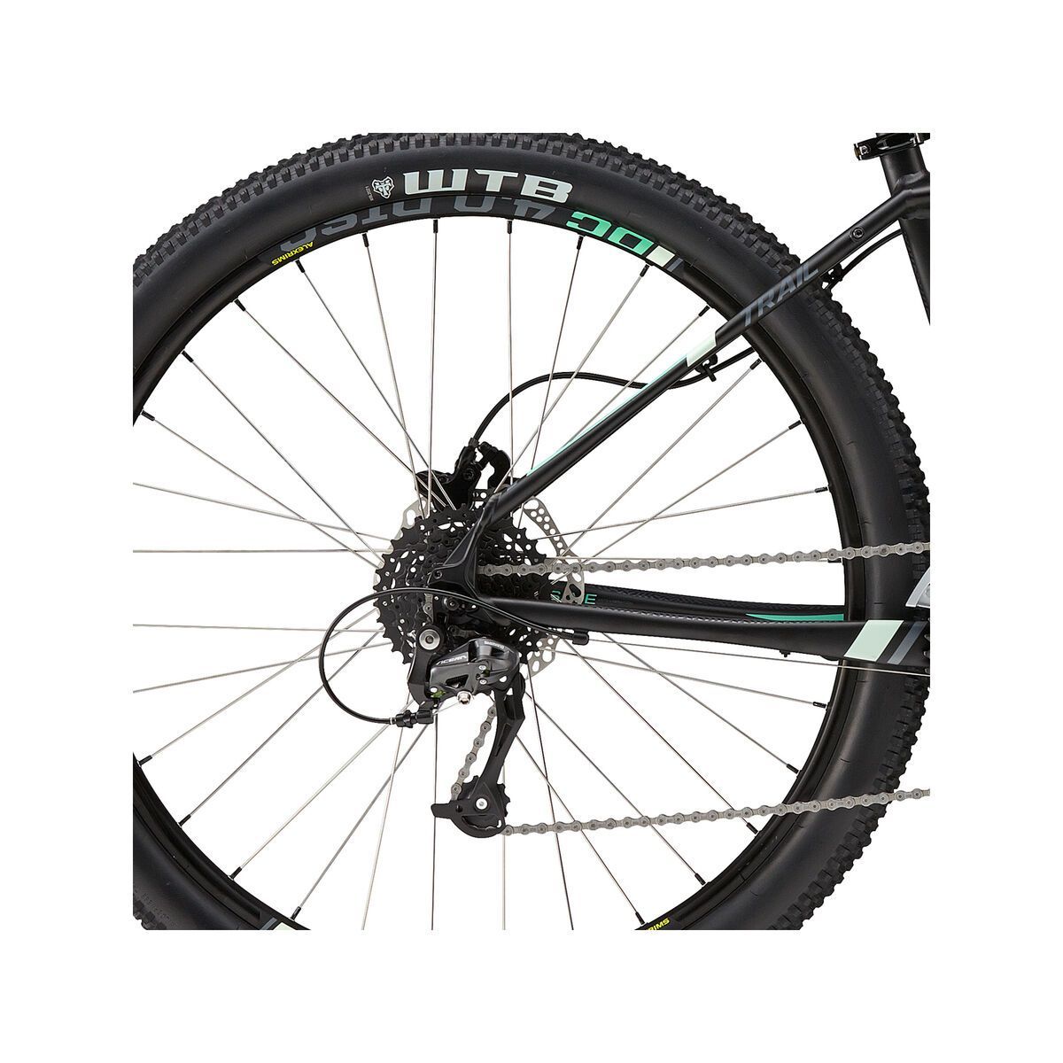 Cannondale Trail 27.5 Womens 5, jet black with charcoal grey, sea and tropics, matte - Bild 4