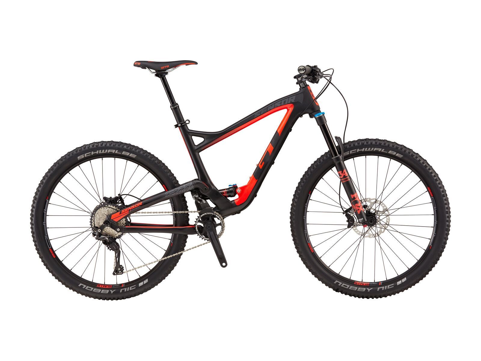 GT Sensor Carbon Expert, gloss raw w/ neon red & grey - Bild 1