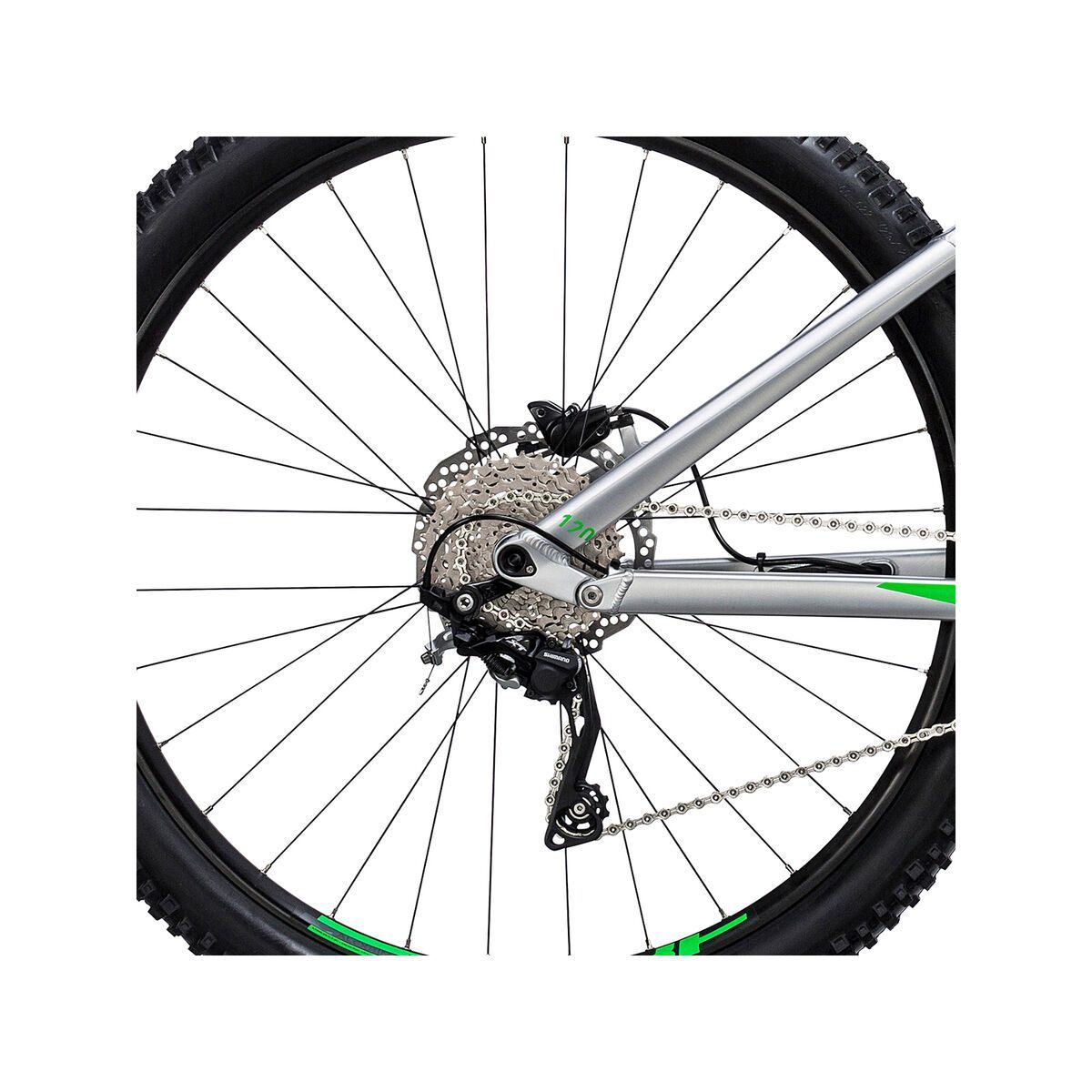 Cube Stereo Hybrid 120 ONE 500 27.5, metal´n´green - Bild 4