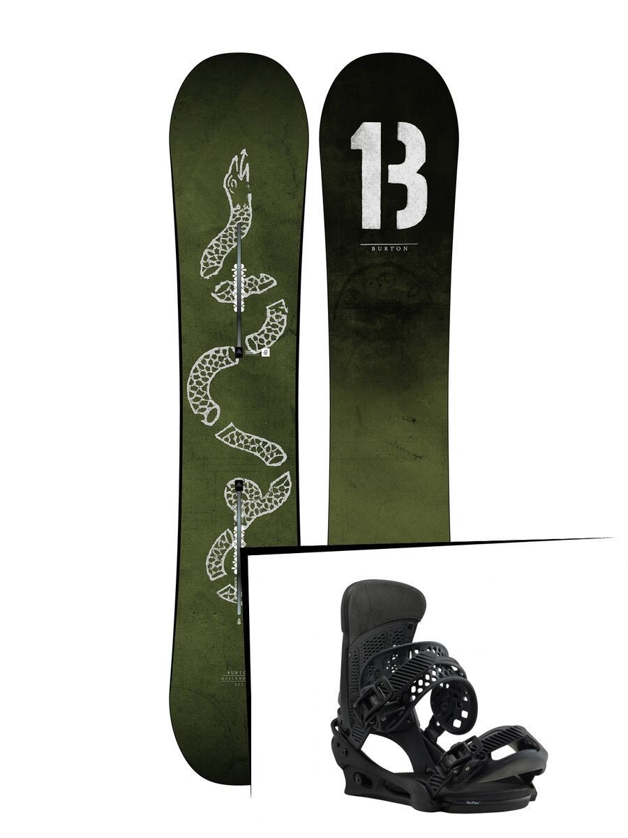 Set: Burton Descendant 2019 + Burton Malavita black fade - Bild 1