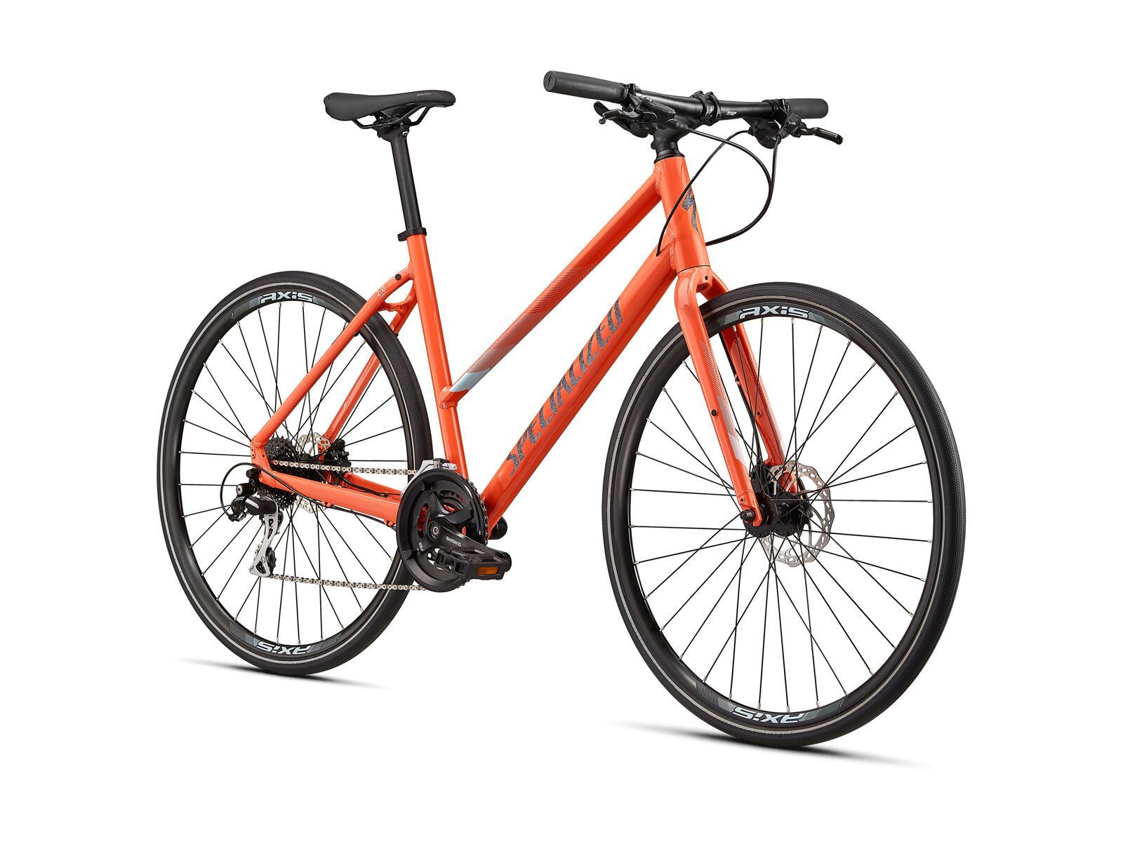 Specialized Sirrus 2.0 Step-Through, gloss vivid coral/summer blue/satin black reflective - Bild 2