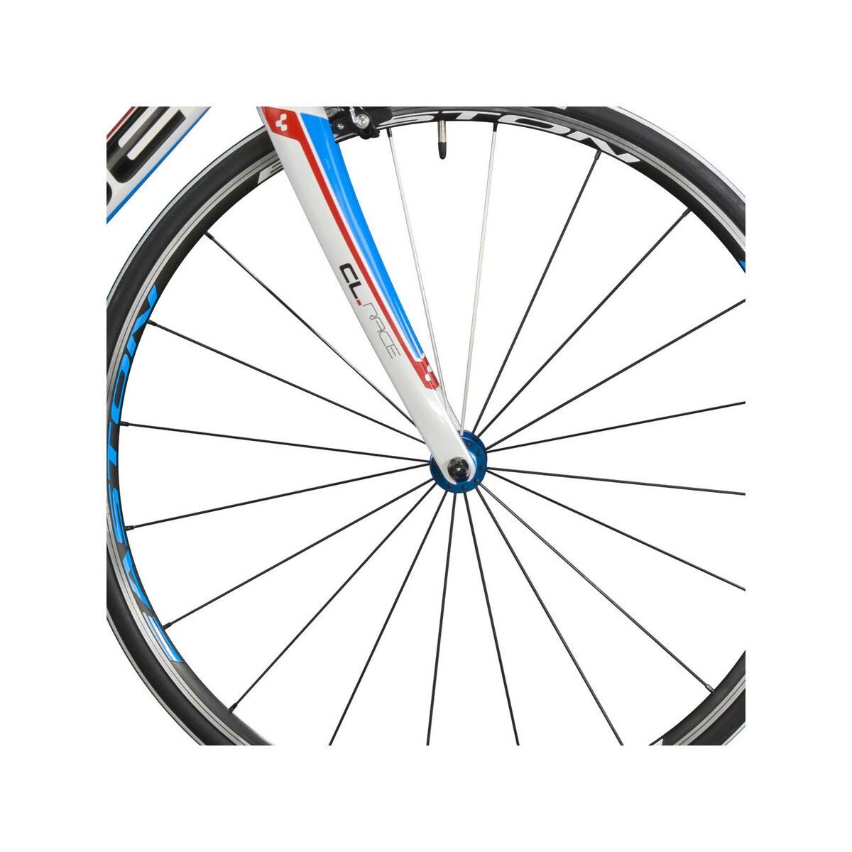Cube Peloton Race Compact, white blue red print - Bild 2