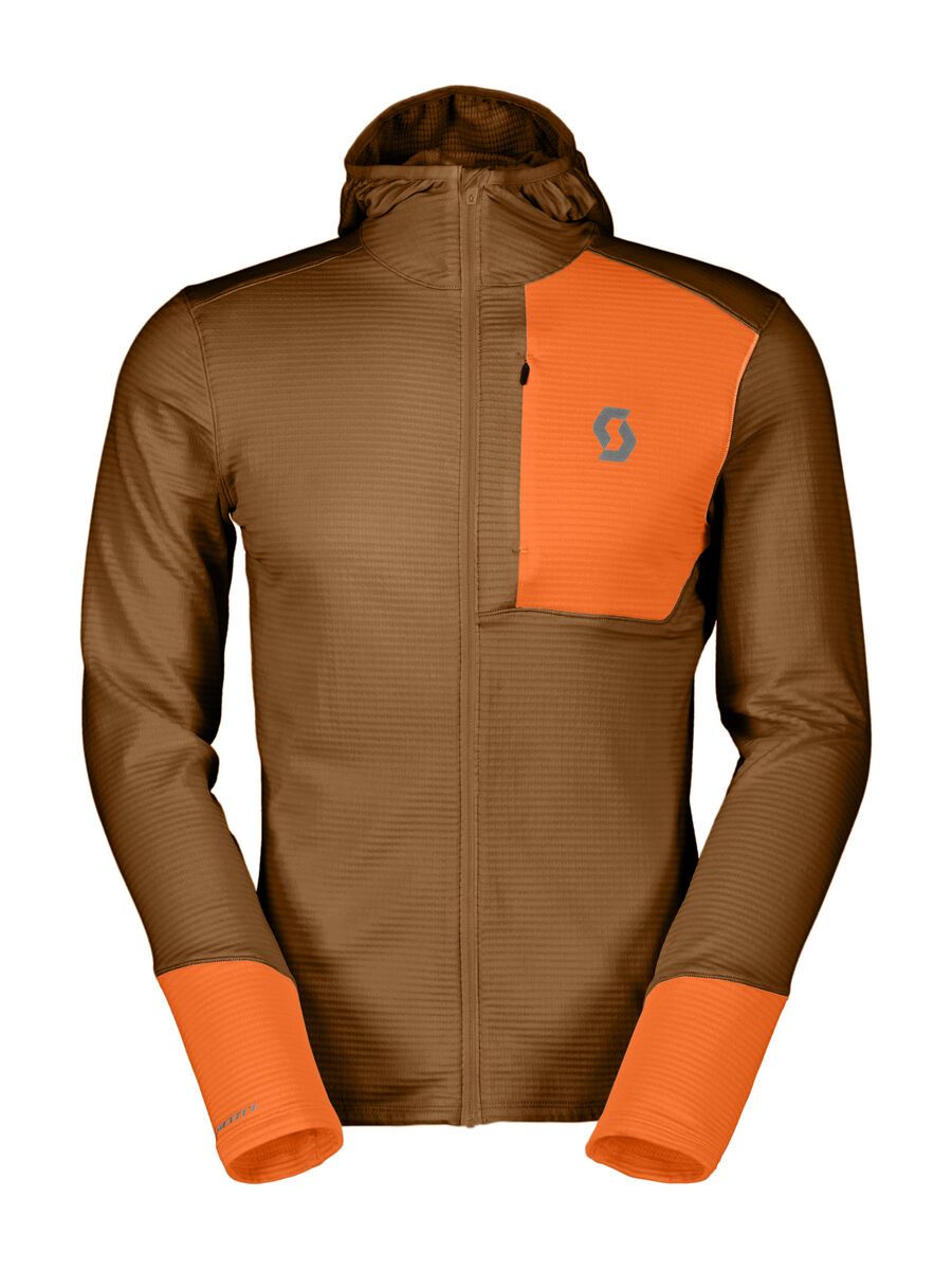 Scott Defined Light Men's Hoody, bread brown/flash orange - Bild 1