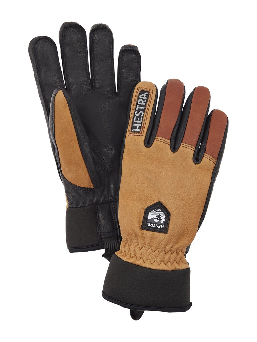 Hestra Army Leather Wool Terry 5 Finger, kork/braun - Bild 1