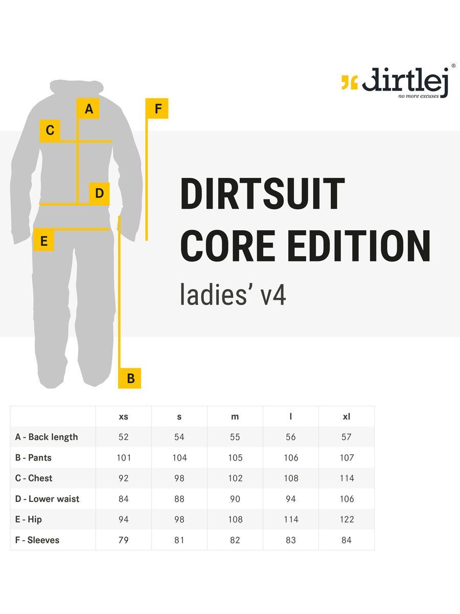 dirtlej DirtSuit Core Edition Ladies Cut V4.0, black/honey - Bild 13