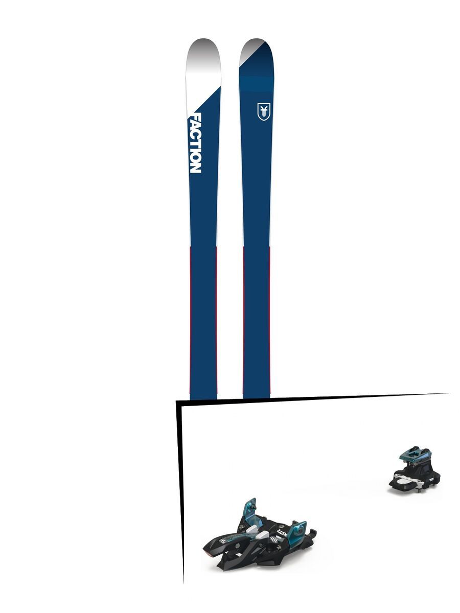 Set: Faction Candide 1.0 2018 + Marker Alpinist 9 black/turquoise - Bild 1