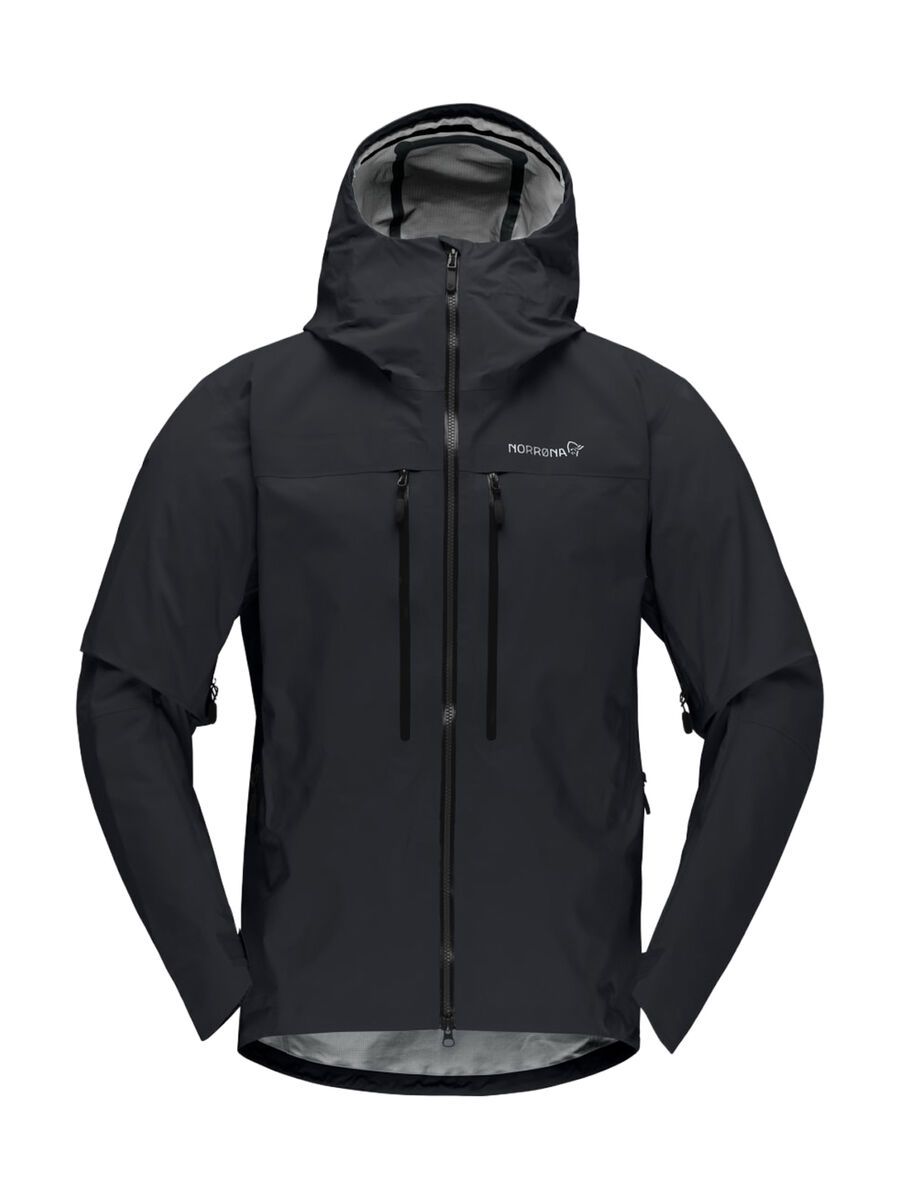 Norrona trollveggen Gore-Tex Pro light Jacket M's, caviar black - Bild 1