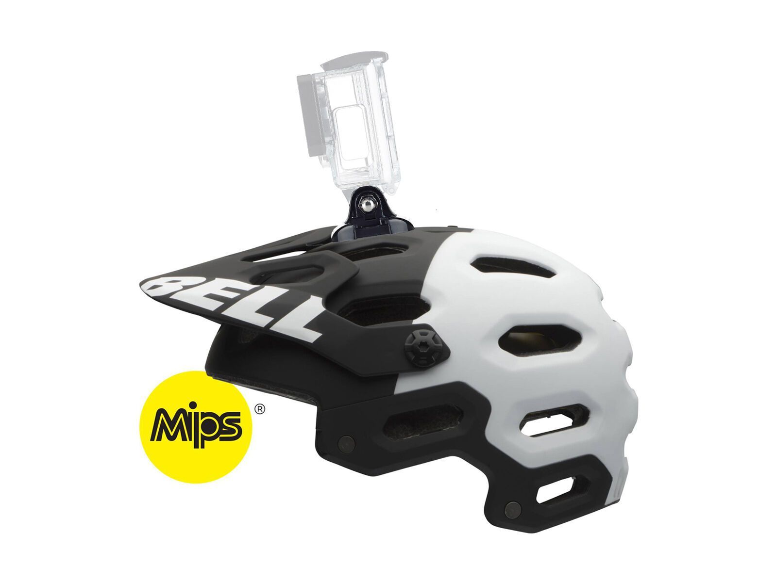 Bell Super 2 MIPS, matte black/white aggression - Bild 2