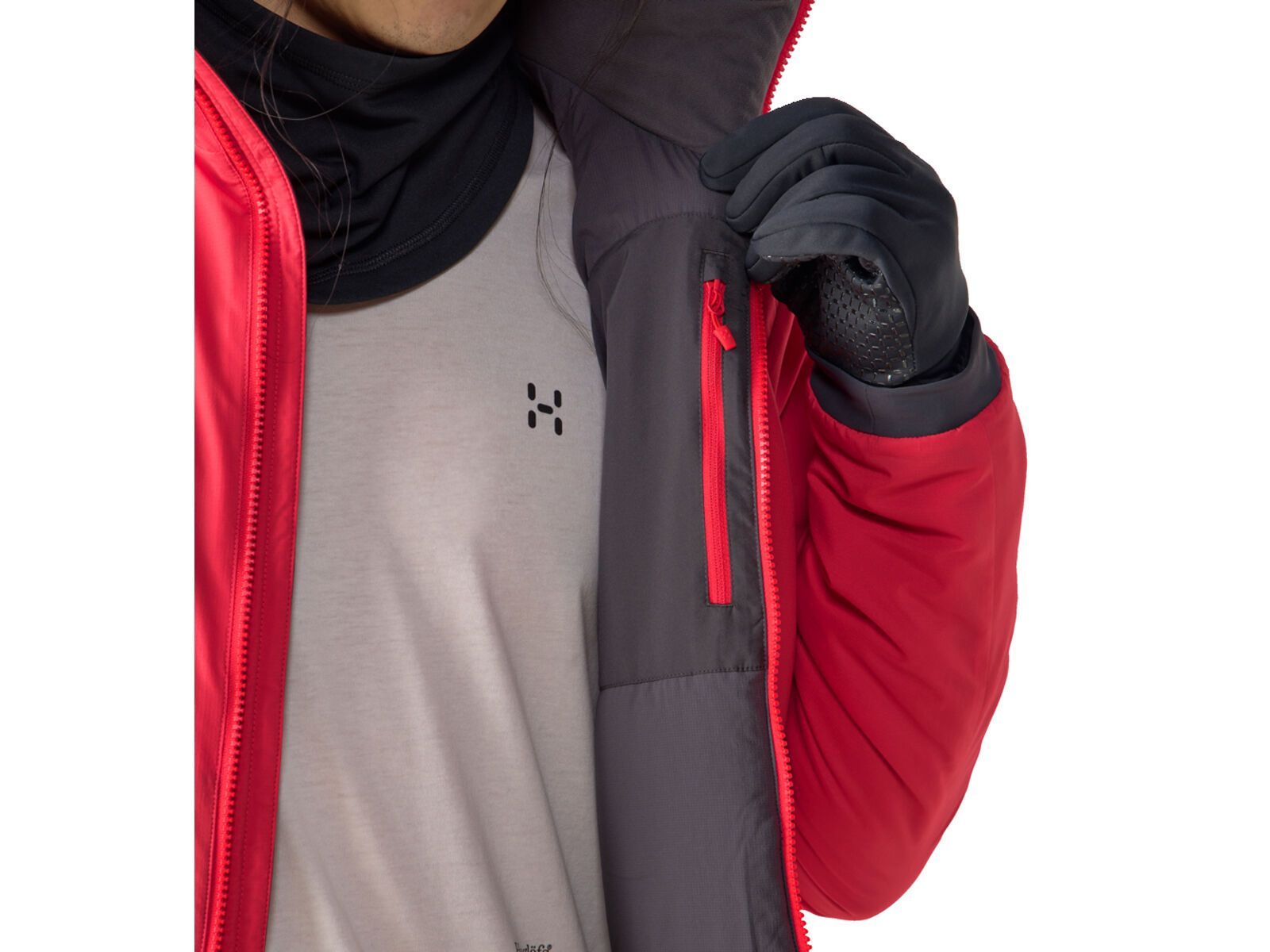 Haglöfs MIMIC Alert Hood Men, bright red - Bild 9