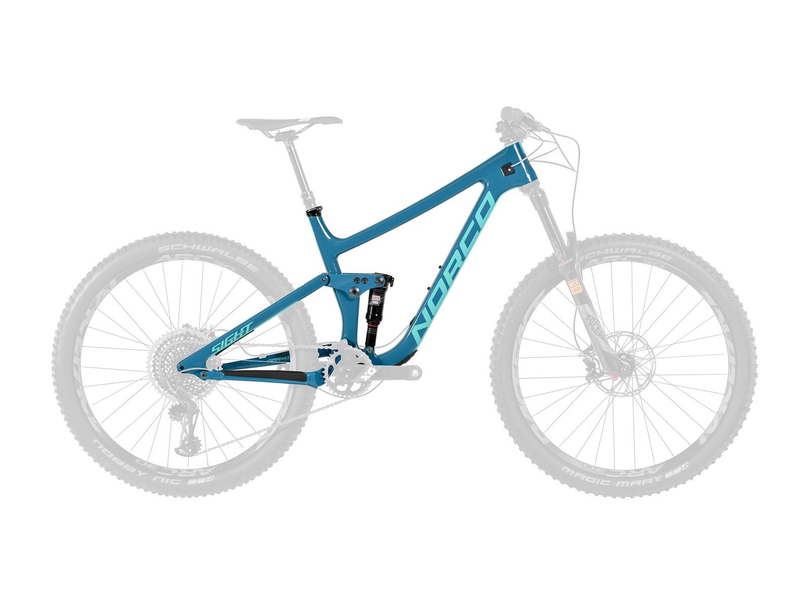 Norco Sight C 7.1 Frame, blue/orange/aqua - Bild 1